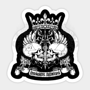 Crowned Skulls Sticker